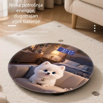 Kućna elektronička vaga za mjerenje tjelesne težine, sladak crtani dizajn, marka Zhang Zhe Factory, pogodno za odrasle