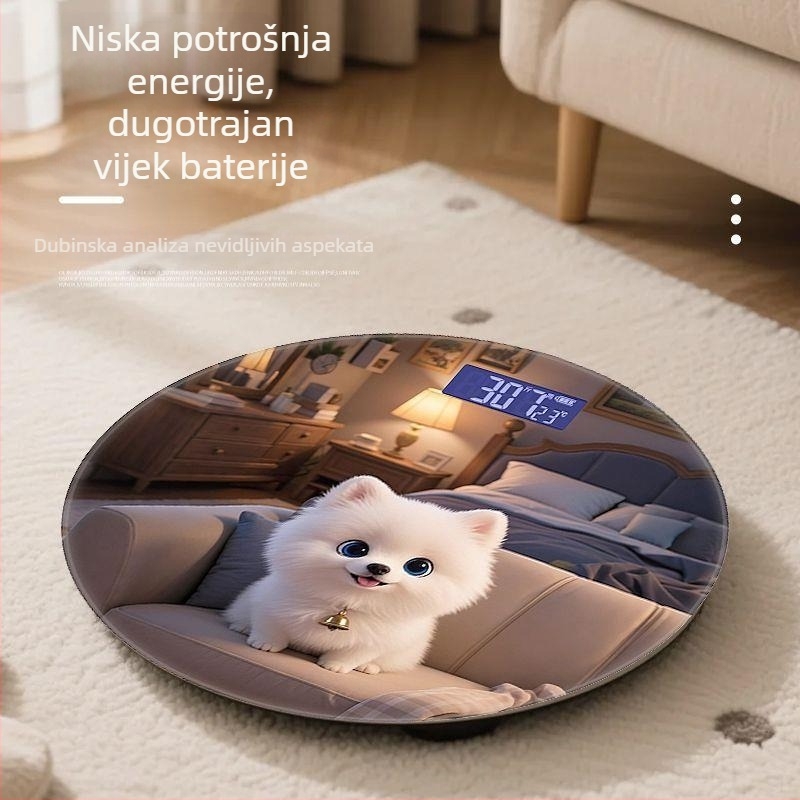 Kućna elektronička vaga za mjerenje tjelesne težine, sladak crtani dizajn, marka Zhang Zhe Factory, pogodno za odrasle