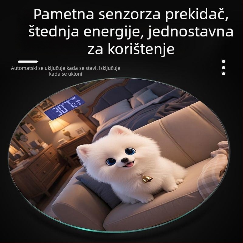 Kućna elektronička vaga za mjerenje tjelesne težine, sladak crtani dizajn, marka Zhang Zhe Factory, pogodno za odrasle