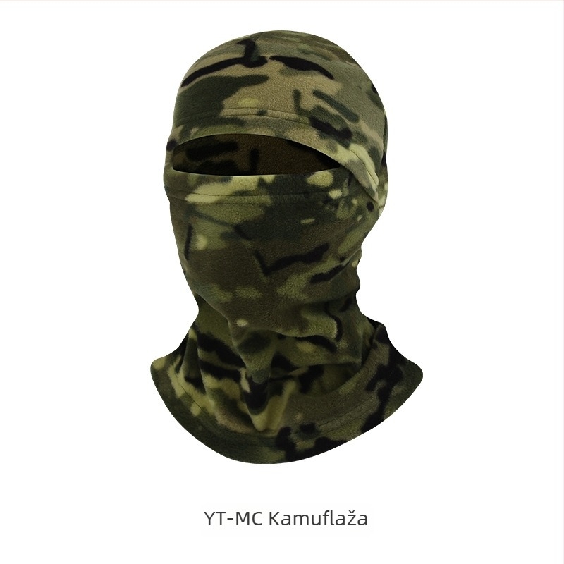 Maska za vožnju biciklom s integriranom zaštitom lica i vrata, poliester, marka AA, unisex