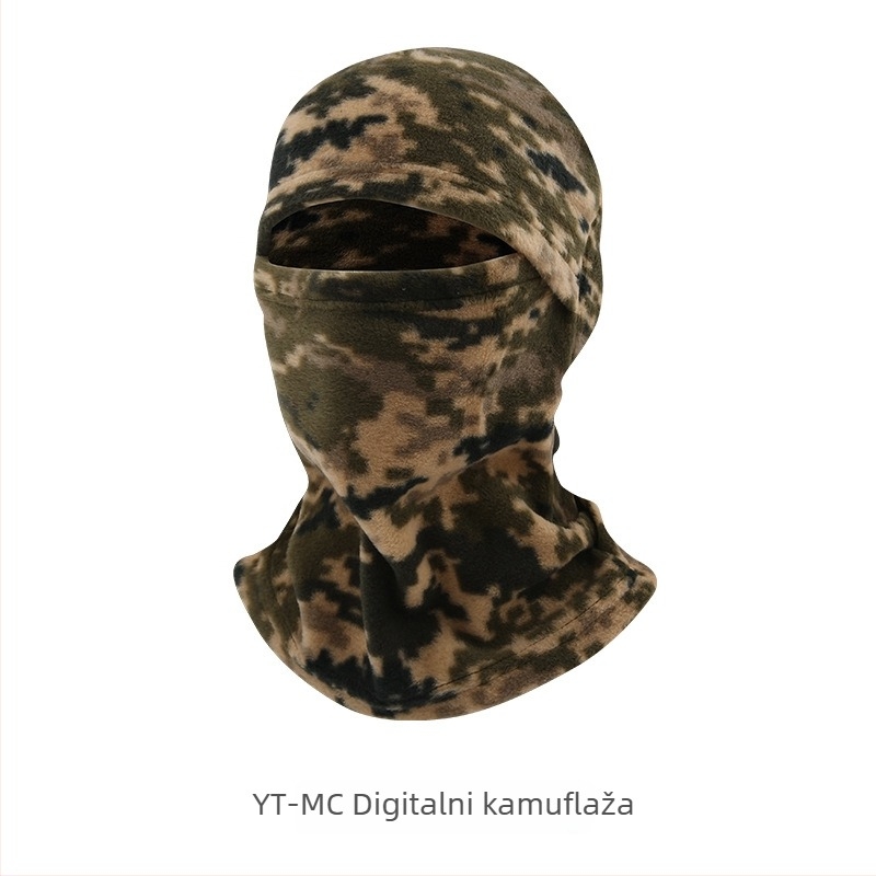 Maska za vožnju biciklom s integriranom zaštitom lica i vrata, poliester, marka AA, unisex