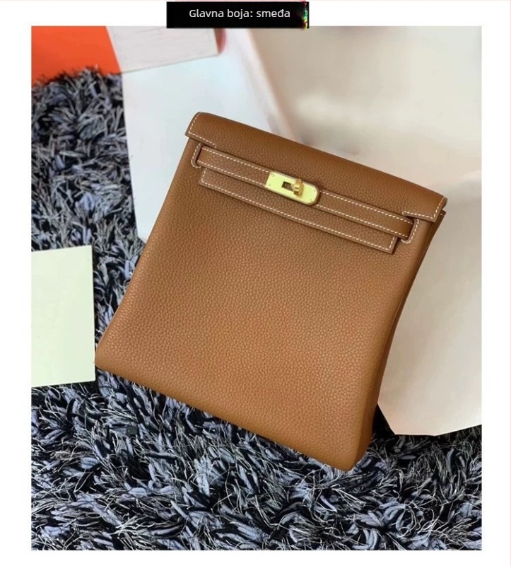 McKendall Ruksak od prave kože, tekstura Litchi grain, kapacitet pod 20 L, Pogodno za iPad, Ergonomska stražnja ploča