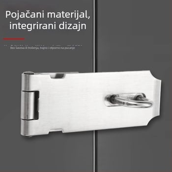 Brava za vrata ormarića od 304 nehrđajućeg čelika, model 002, Fire lele, polirana površina