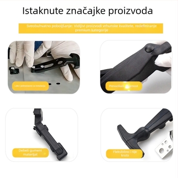 T-tip gumeni alat kutija elastični zasun KK709, materijal: guma + čelik ugljik, namijenjeno za kontejnere i kutije za distribuciju