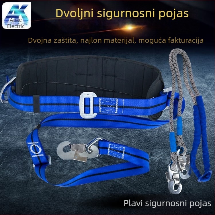 Anke sigurnosni pojas za cijelo tijelo za rad na visini s najlonskom trakom i najlonskim užetom