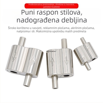 8-oblik dvostrano zaključna kopča za užad, cinkov legura, model Yc81, kod Y77990, lijevano