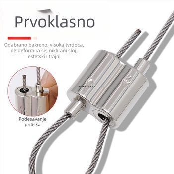 8-oblik dvostrano zaključna kopča za užad, cinkov legura, model Yc81, kod Y77990, lijevano