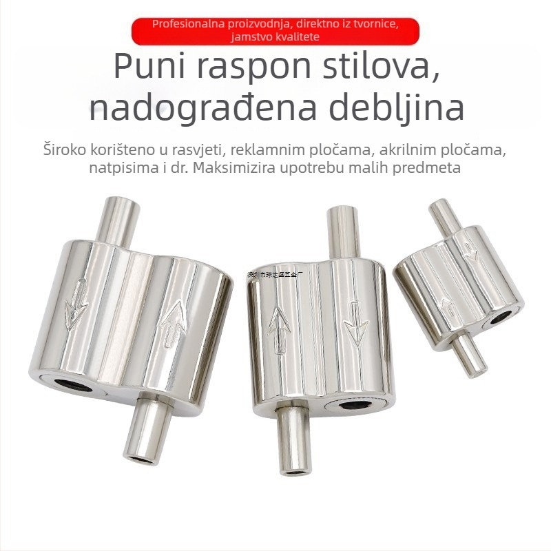 8-oblik dvostrano zaključna kopča za užad, cinkov legura, model Yc81, kod Y77990, lijevano