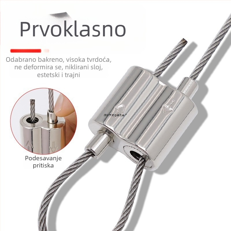 8-oblik dvostrano zaključna kopča za užad, cinkov legura, model Yc81, kod Y77990, lijevano