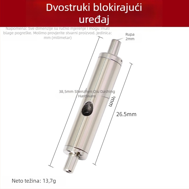 8-oblik dvostrano zaključna kopča za užad, cinkov legura, model Yc81, kod Y77990, lijevano