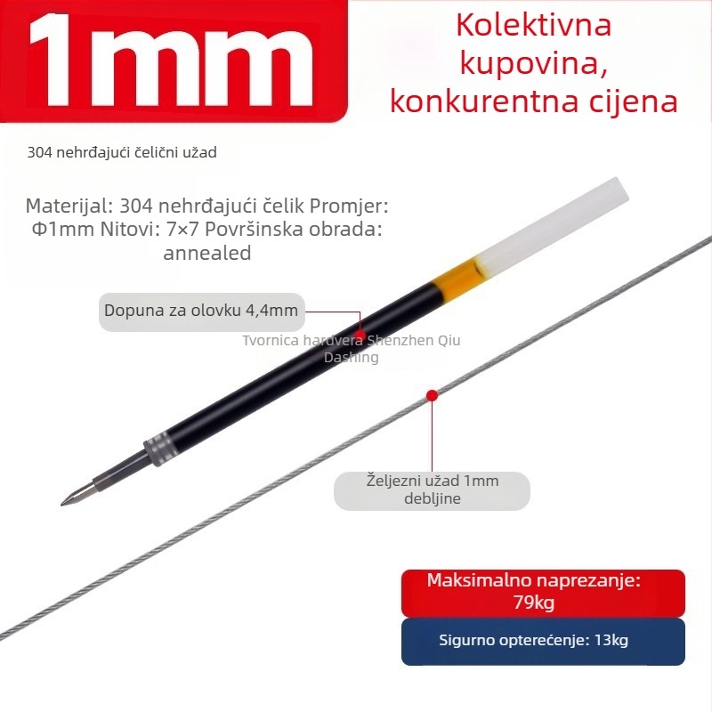 8-oblik dvostrano zaključna kopča za užad, cinkov legura, model Yc81, kod Y77990, lijevano