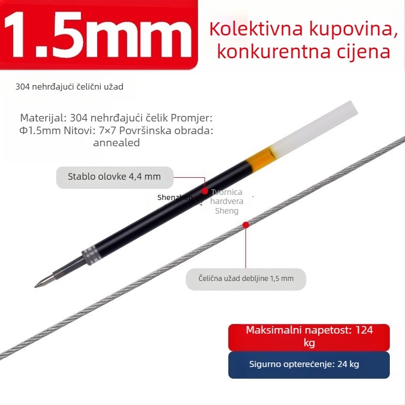 8-oblik dvostrano zaključna kopča za užad, cinkov legura, model Yc81, kod Y77990, lijevano