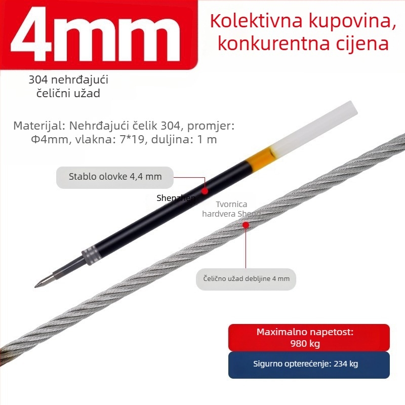 8-oblik dvostrano zaključna kopča za užad, cinkov legura, model Yc81, kod Y77990, lijevano