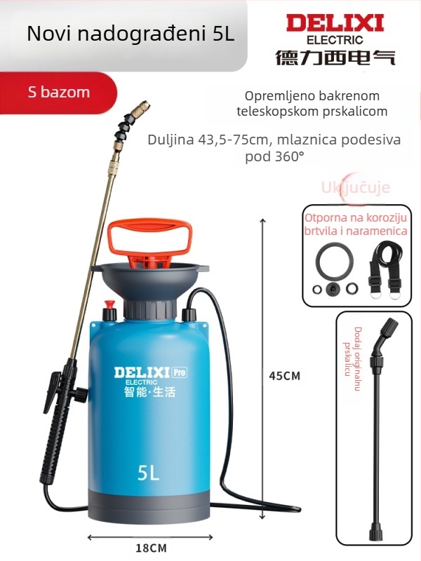 Prskalica, plastična, trodijelni set, šifra proizvoda Dlx-pqw5