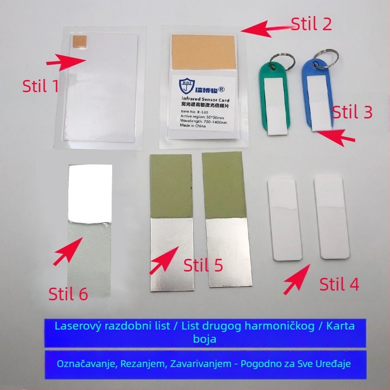 Infracrvena laserska ploča za udvostručenje frekvencije, detekcijska kartica, detekcija 1550 nm, modulator svjetla, konverzija i pozicioniranje, kartica za prikaz 1064/10600