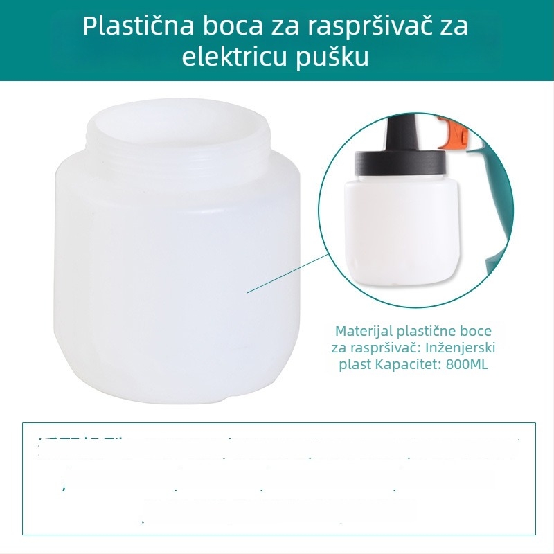 Set dodatne opreme za električni sprej pištolj, posuda za zalijevanje od nehrdјajućeg čelika