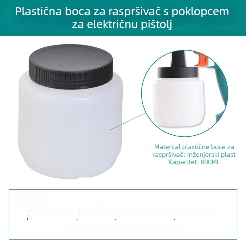 Set dodatne opreme za električni sprej pištolj, posuda za zalijevanje od nehrdјajućeg čelika