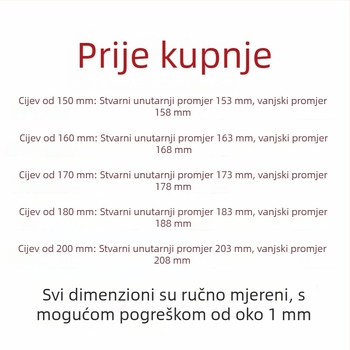 Kuhinjski ispušni cijev – univerzalna cijev od aluminijske folije, izlaz zraka (Model: Other; Instalacija: kontaktirajte korisničku službu; Dimenzije: konzultirajte; Neto težina: konzultirajte)