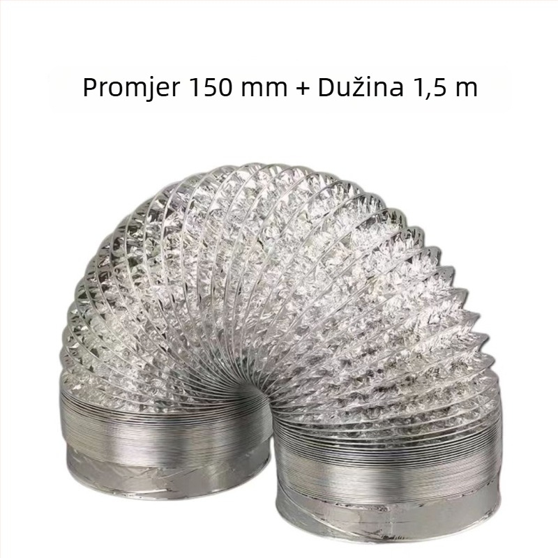 Kuhinjski ispušni cijev – univerzalna cijev od aluminijske folije, izlaz zraka (Model: Other; Instalacija: kontaktirajte korisničku službu; Dimenzije: konzultirajte; Neto težina: konzultirajte)