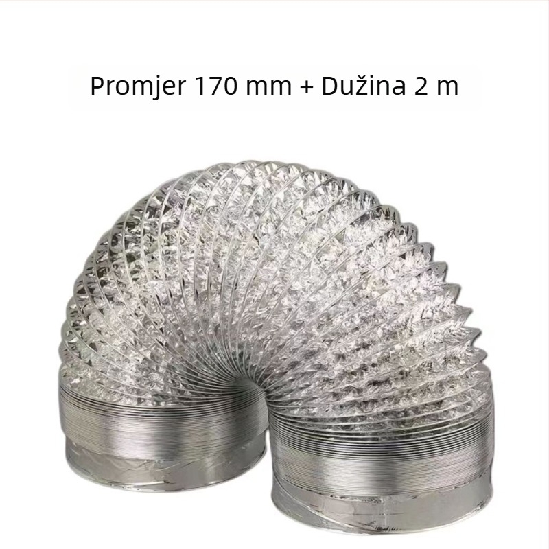 Kuhinjski ispušni cijev – univerzalna cijev od aluminijske folije, izlaz zraka (Model: Other; Instalacija: kontaktirajte korisničku službu; Dimenzije: konzultirajte; Neto težina: konzultirajte)