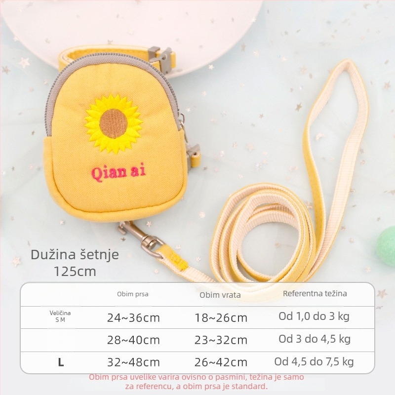 Mačji povodac s automatskim proširivanjem, podesiv, poliestersko uže