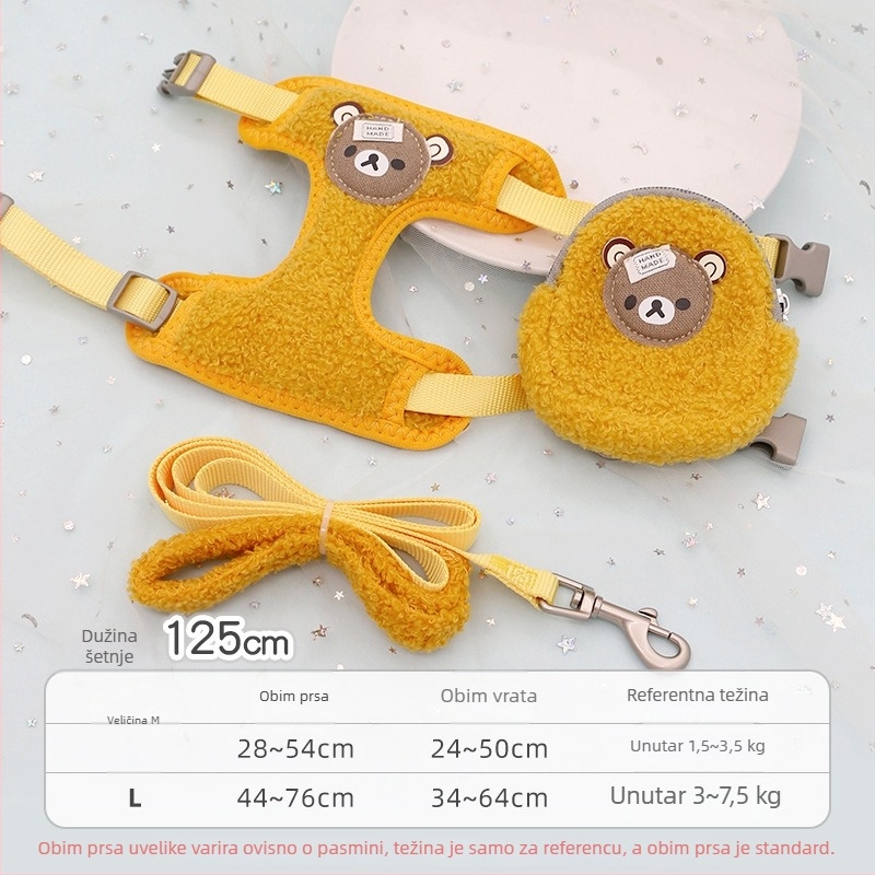 Mačji povodac s automatskim proširivanjem, podesiv, poliestersko uže