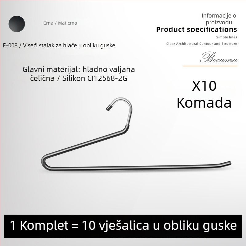 Izvučni držač za hlače s kliznom šinom; materijal: najlon + čelična legura; model: K-007/008; marka: Yabaoli