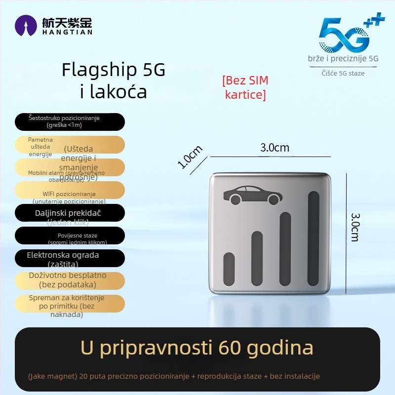 GPS uređaj za vozilo s zaštitom od gubitka i krađe, točnost pozicioniranja 1 m, model F35d, litij-polimer baterija