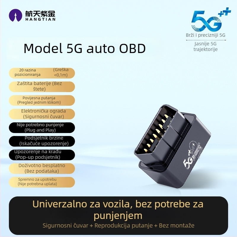 GPS uređaj za vozilo s zaštitom od gubitka i krađe, točnost pozicioniranja 1 m, model F35d, litij-polimer baterija