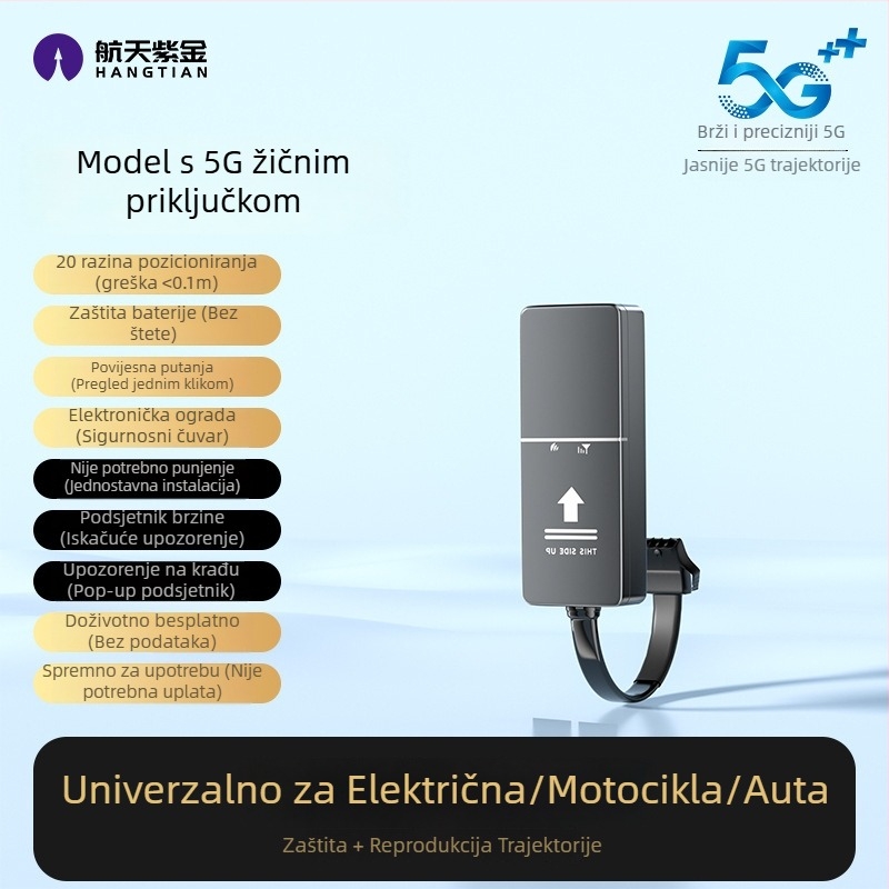 GPS uređaj za vozilo s zaštitom od gubitka i krađe, točnost pozicioniranja 1 m, model F35d, litij-polimer baterija