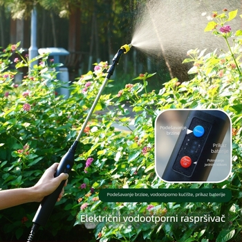 Električni sprej pištolj za kućnu njegu biljaka, višenamjenski automatski mali raspršivač za zalijevanje