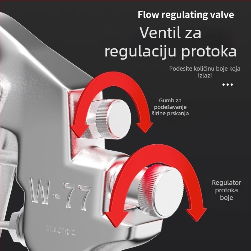 Kućni pištolj za prskanje za namještaj i automobile s podesivim višekalibrom, punjiva litijska baterija, 220V
