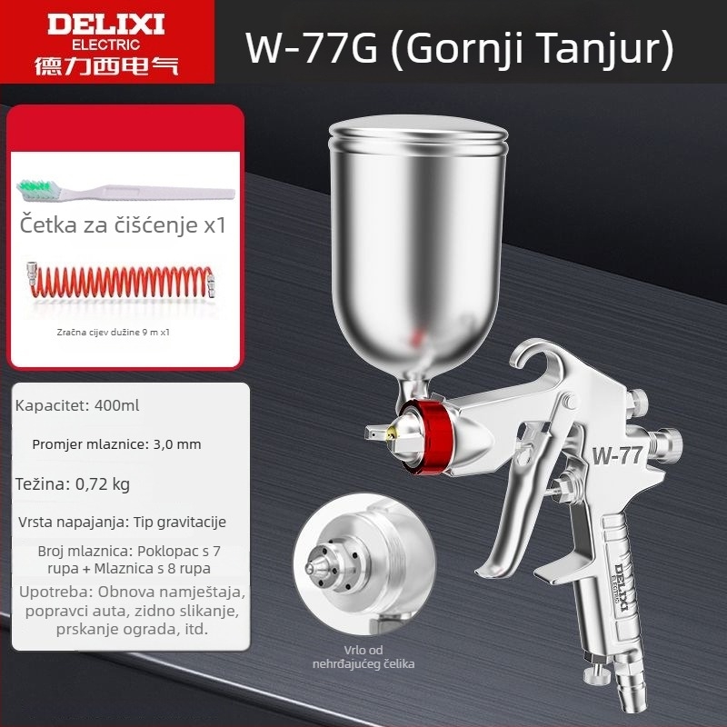 Kućni pištolj za prskanje za namještaj i automobile s podesivim višekalibrom, punjiva litijska baterija, 220V