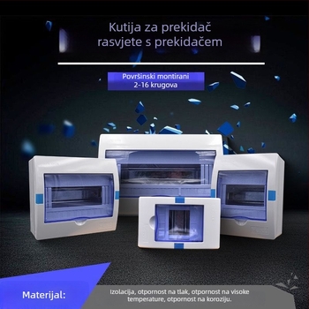 Plastična kutija za elektro-razvod PZ30, vodootporna, za kućnu upotrebu, površinska ili skrivena montaža, zaštita od curenja