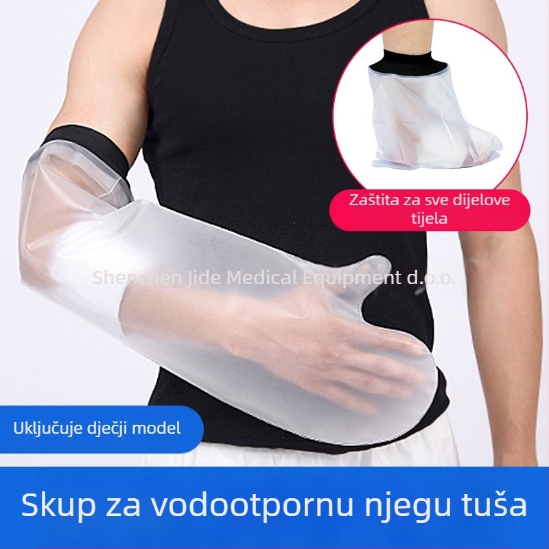 Vodootporna zaštitna navlaka za kupanje za gipis – Neopren + PVC, Kangyubao, Težina 100, Za prijelome i ozljede, Nakon operacije