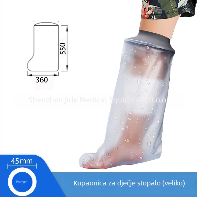 Vodootporna zaštitna navlaka za kupanje za gipis – Neopren + PVC, Kangyubao, Težina 100, Za prijelome i ozljede, Nakon operacije