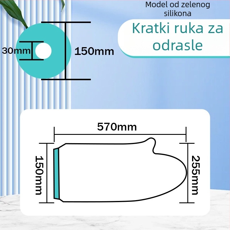 Zaštitna navlaka za kupanje ruke i noge — PVC + silikon gel, 180 g, vodootporna zaštita