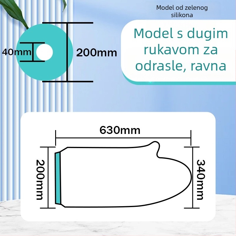 Zaštitna navlaka za kupanje ruke i noge — PVC + silikon gel, 180 g, vodootporna zaštita