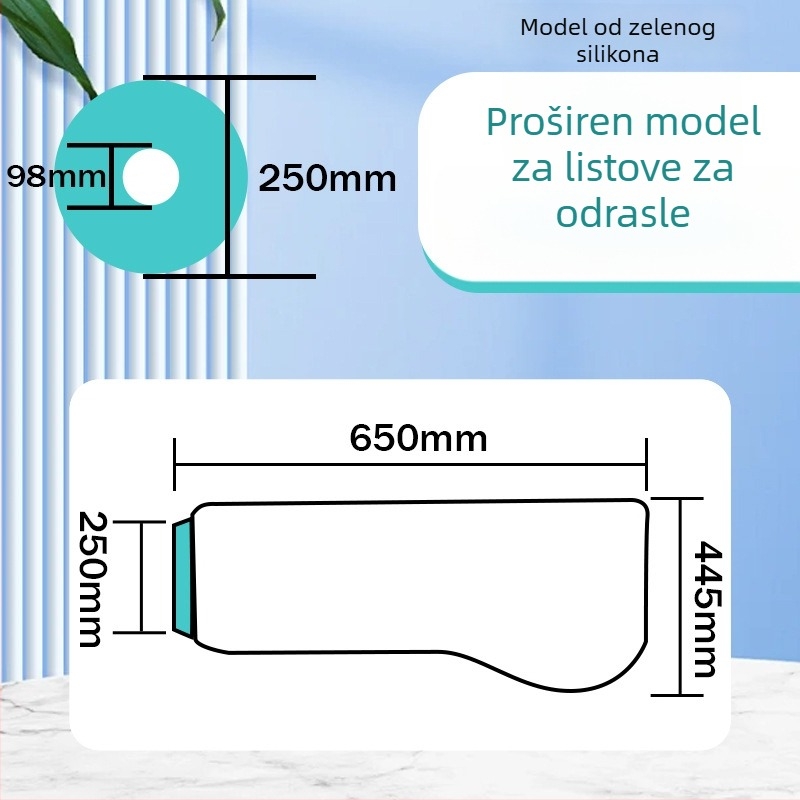 Zaštitna navlaka za kupanje ruke i noge — PVC + silikon gel, 180 g, vodootporna zaštita