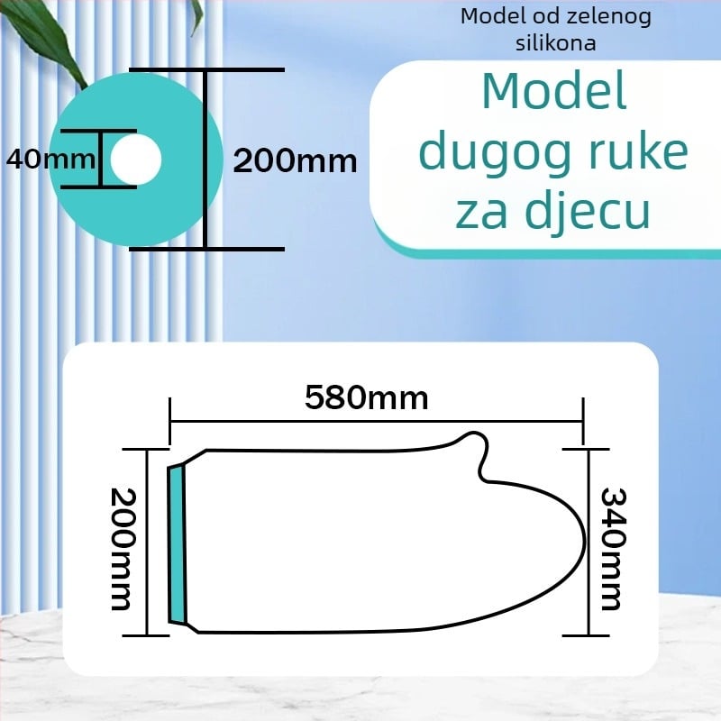Zaštitna navlaka za kupanje ruke i noge — PVC + silikon gel, 180 g, vodootporna zaštita