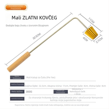 Bakrena kalupa za pečenje s nepravilnim oblikom za tartove i slastice, moderni minimalistički stil