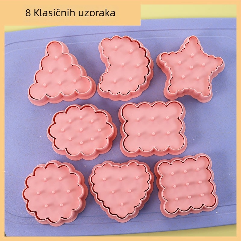 Kalup za kekse i peciva s valovanim rubom poput čipke, retro uzorak punog peciva, kalup za fondant i pečenje (Marka: Drugo; Uvoz: Ne; Podrijetlo: Drugo; Stil: Univerzalno)
