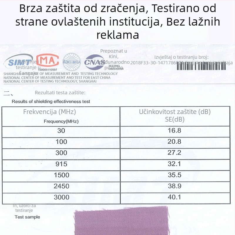 Minnie MJ-03 jakna za zaštitu od zračenja, metalno vlakno, unisex, za radionu