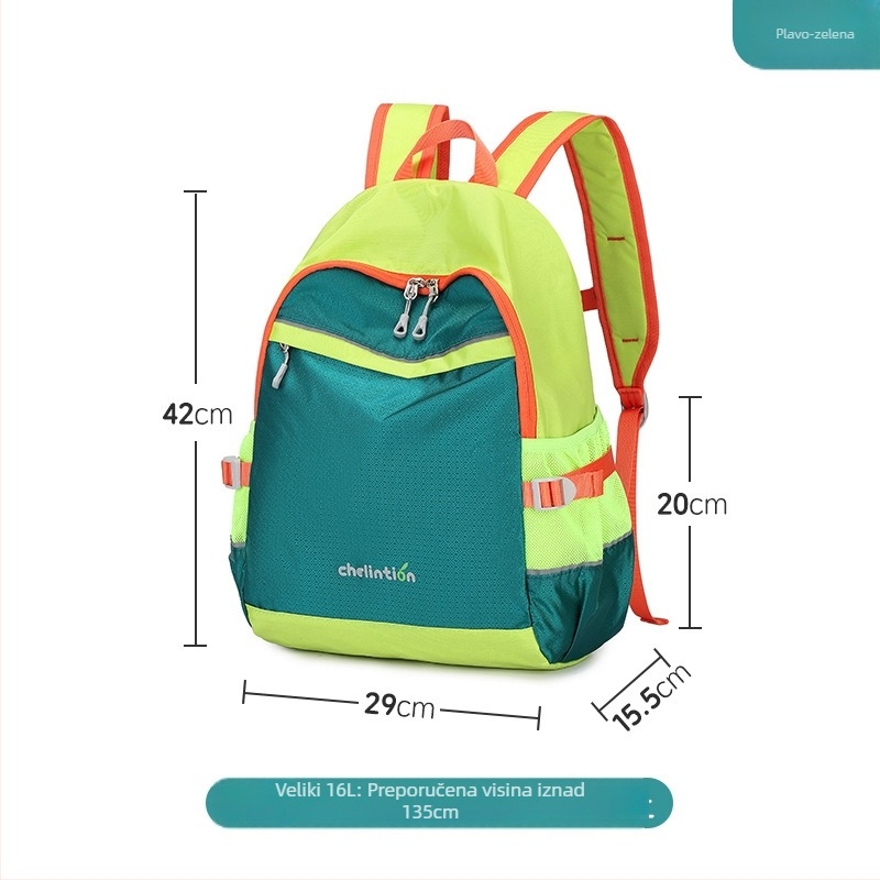 Plum sklopivi dječji ruksak, najlon, Color-Blocking uzorak, poliester podstava, kapacitet ispod 20 L, ulični stil, za slobodno vrijeme putovanja