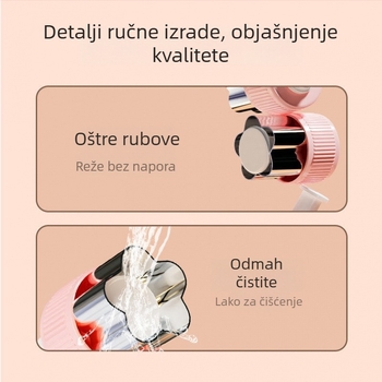 Višestruki kalup za rezanje voća i povrća – nehrđajući čelik, karikature za kekse i parena peciva