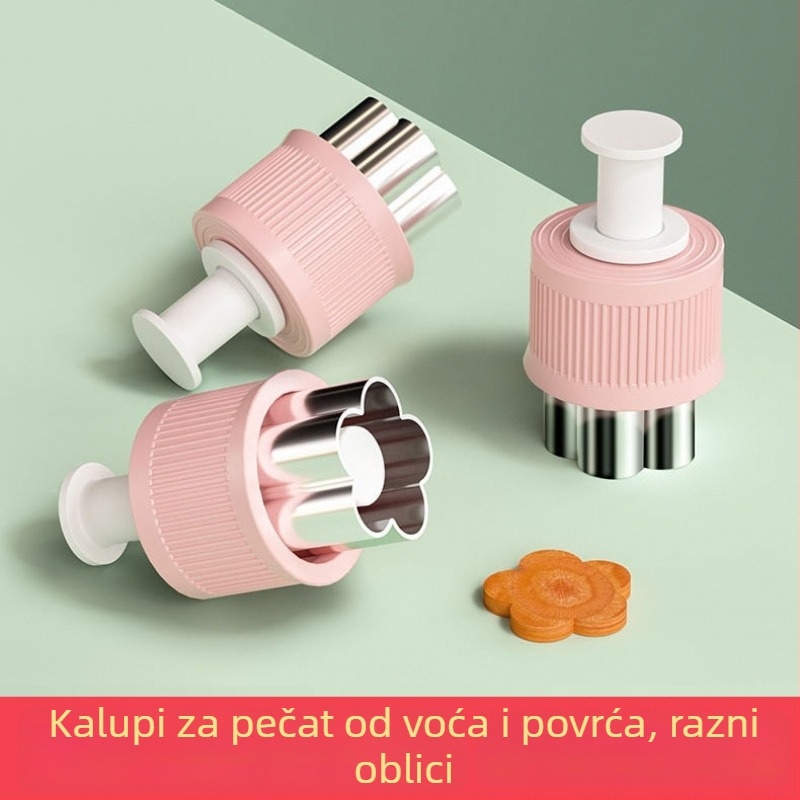 Višestruki kalup za rezanje voća i povrća – nehrđajući čelik, karikature za kekse i parena peciva