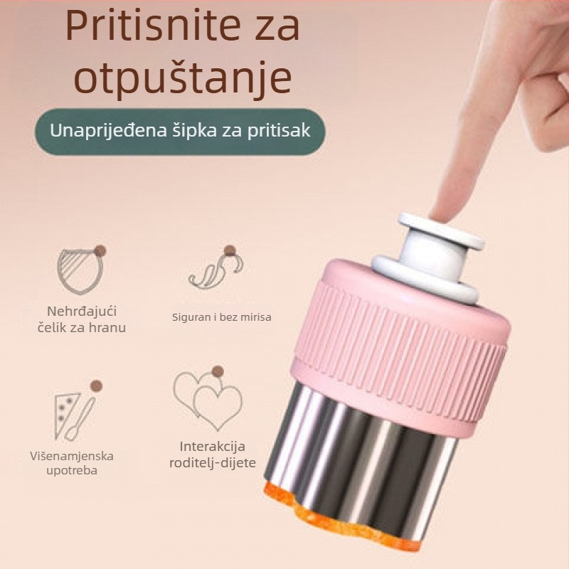 Višestruki kalup za rezanje voća i povrća – nehrđajući čelik, karikature za kekse i parena peciva