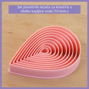 Kalup za kolače – nepravilnog oblika, PP materijal, za šećerne cvjetove (fondant), moderan jednostavan stil