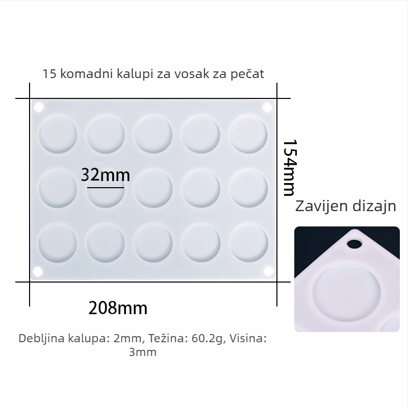 Silicijski kalup za pečenje za čokoladu i kekse — Nepravilni oblik; Kalup za pečenje/Kolač; Materijal: silikon; Upotreba: oblikovanje