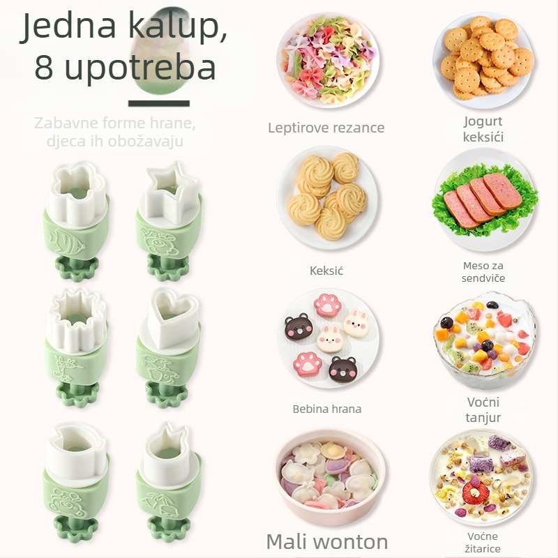 Love Full House – kalup za wonton s leptirovim oblikom, embossing, PP materijal, kućna uporaba